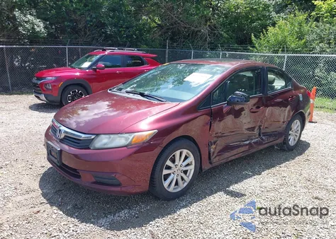 2012 Honda Civic Ex из США, поврежденный, VIN 19XFB2F8XCE089195